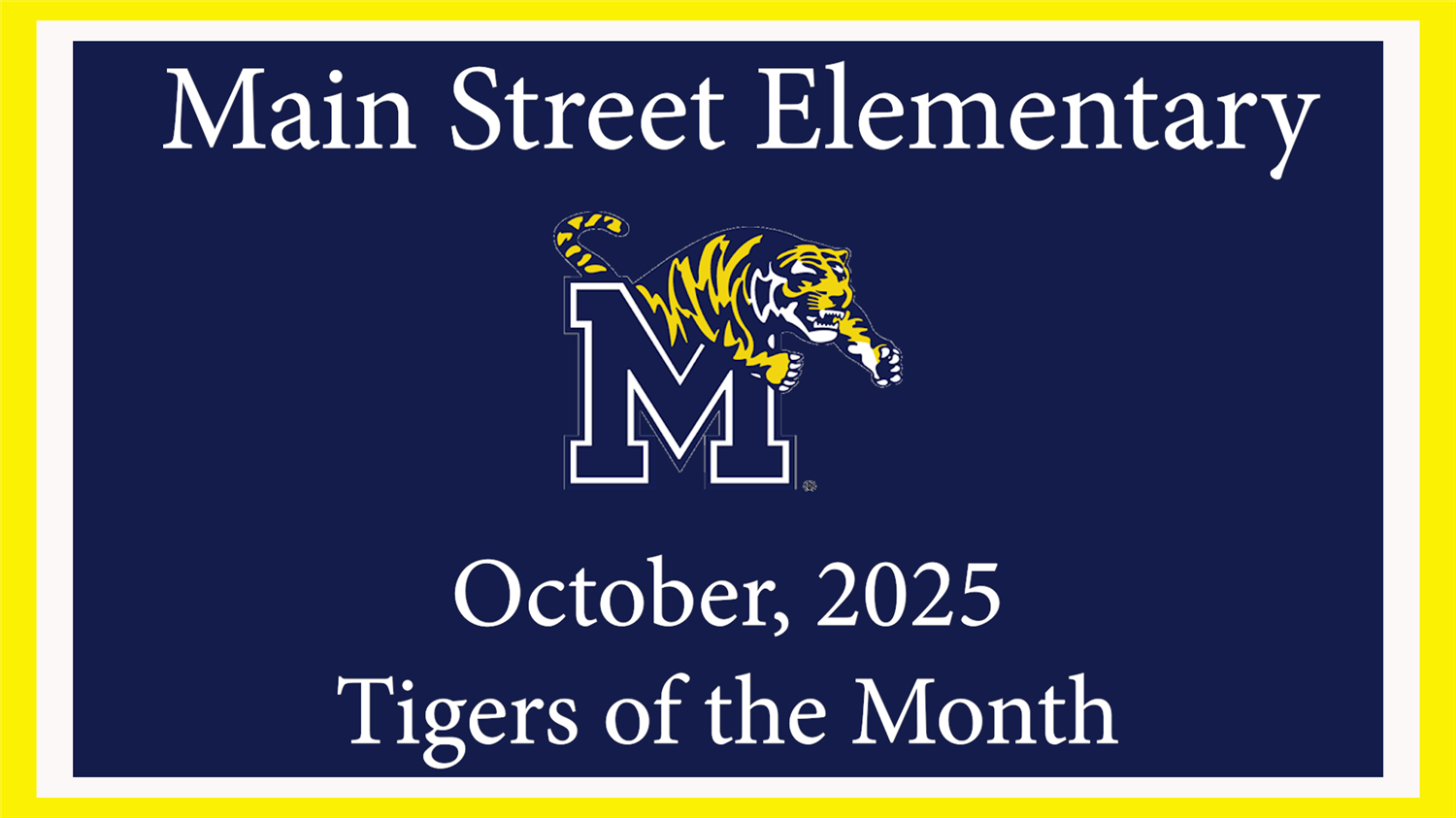  October 25 tigers of the month